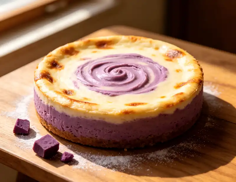 Ube Powder in Cheesecake: Natural Purple Dessert Bar Guide