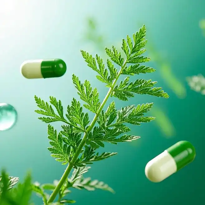 How does Artemisinin Powder support gut microbiome health? 